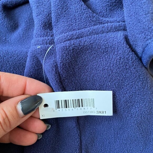 AMAZON Essentials Men Blue Fleece Full Zip XL New - Picture 7 of 7